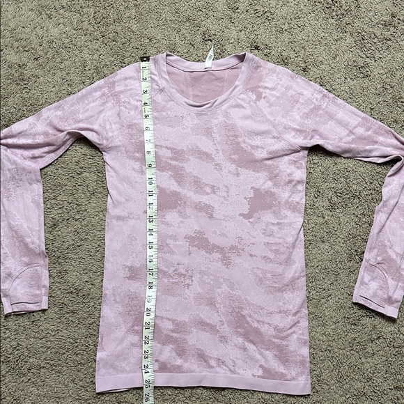 Athleta Momentum Camo Long Sleeve Top - Delicate Pink - Picture 7 of 10